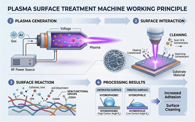 plasma surface treatment machine working principal