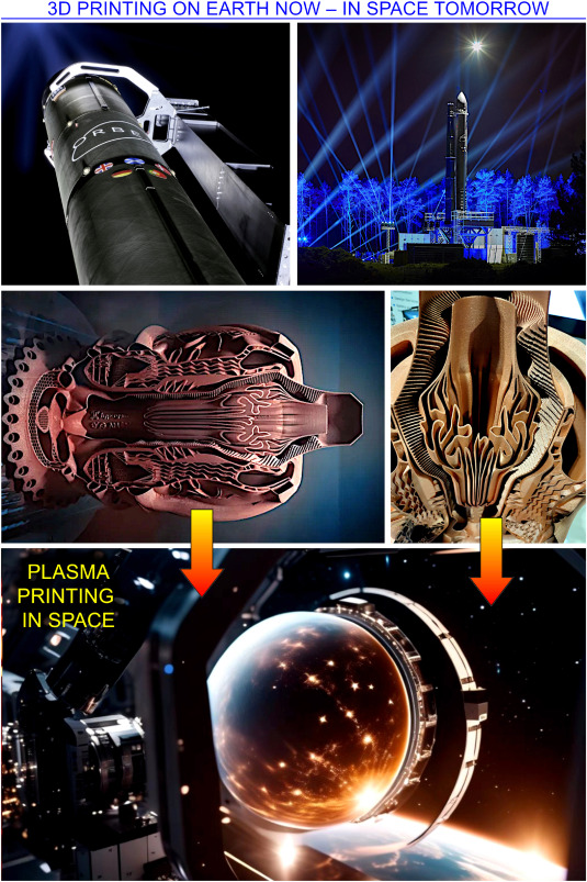plasma printing in space